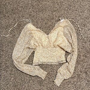 Promesa Cream Floral Blouse